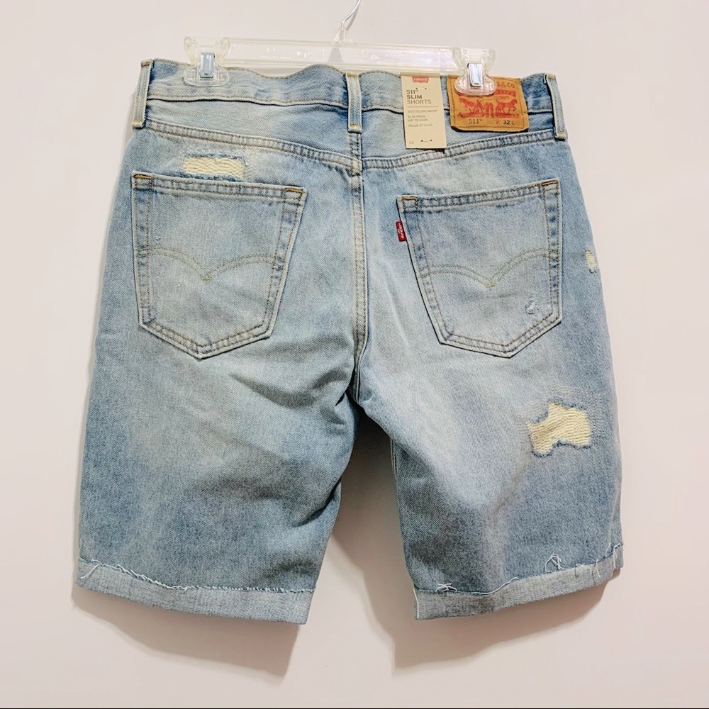 🆕 Levi's 511 Slim Cut Off 10 in. Jean Shorts - Picture 10 of 14